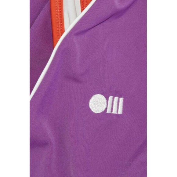 Solid & Striped $168 Michelle Logo Embroidered Onepiece Swimsuit Purple - Picture 5 of 8